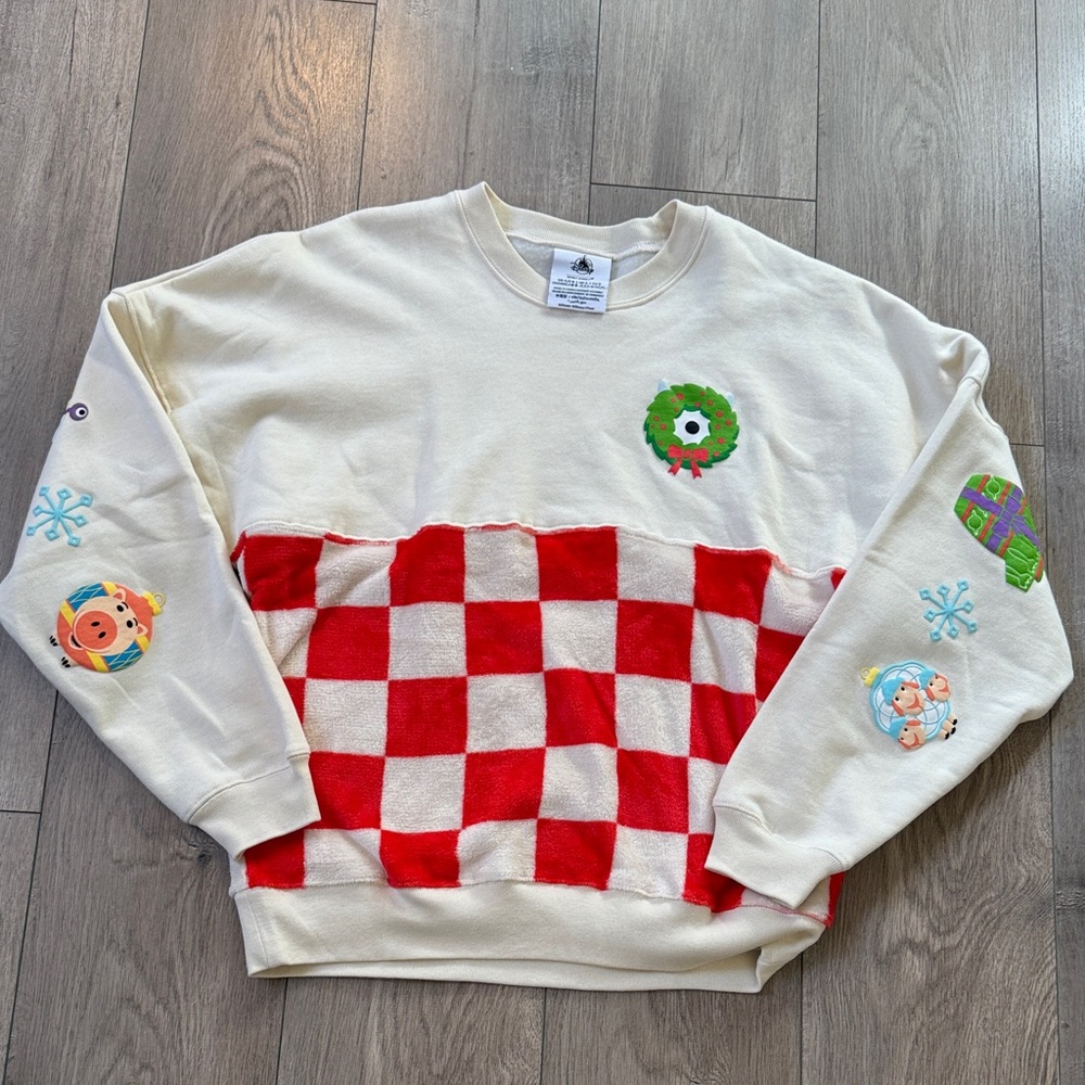 NWOT Disney Christmas Pixar Crewneck Spirit Jersey